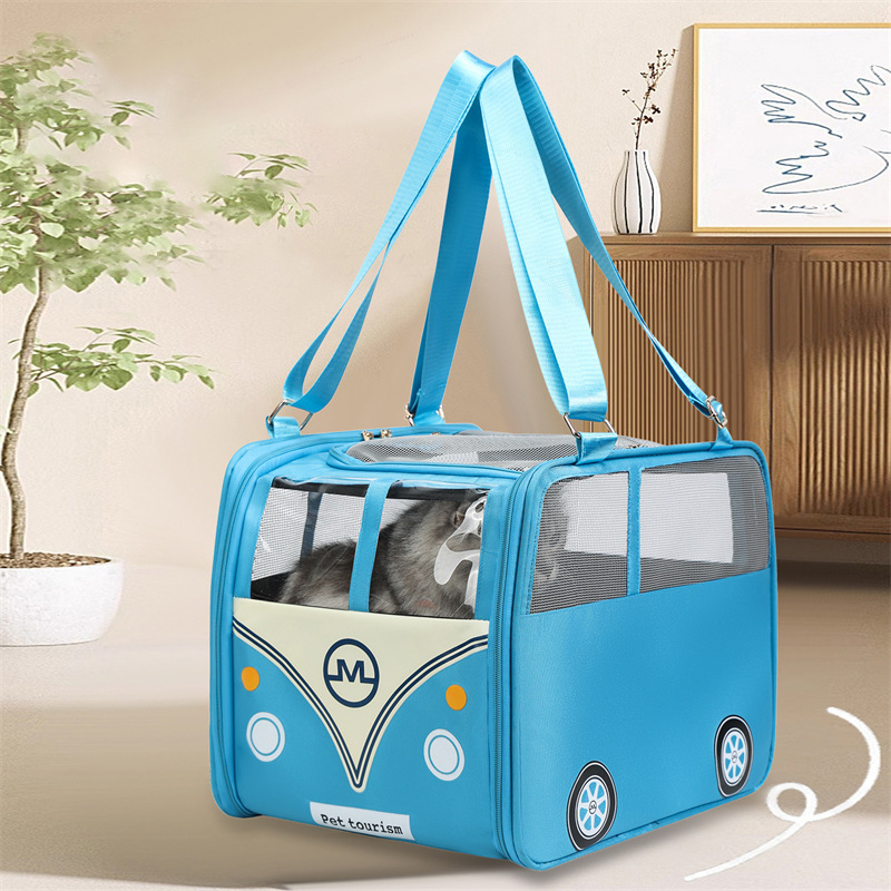 Beni Pet Stylish New Design: Durable Two-Pocket Breathing Companion Animal Portable Transport Case