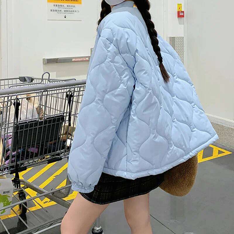 Designer Clothing 2025 HELIAR Thicken Warm Lambswool Solid Button Long Sleeve Office Cotton-Padded Jacket Women Casual Parkas Fall Winter