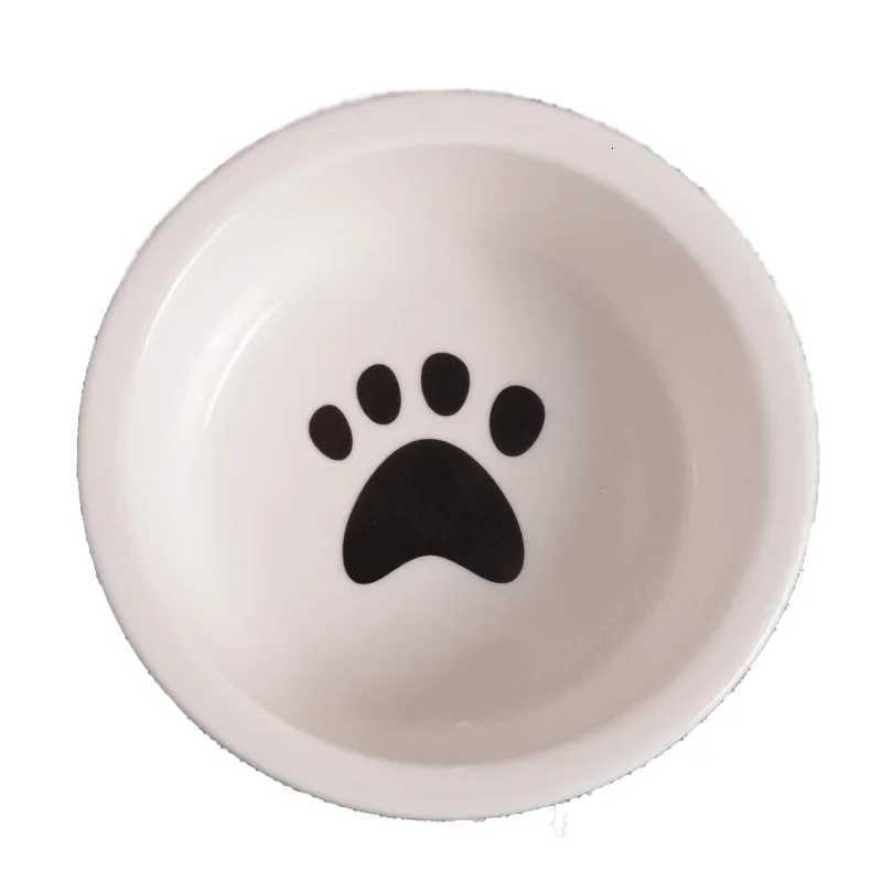 Fashion Pet Food Supplies Ceramic Bowl Cute Cat Bowls Water Basin Dog Pot Drinking Eat Bowl Round Ceramic Feeders Pet Supplies Y250806