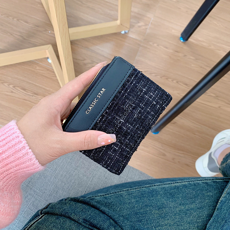 Womens Wallet Ins Style Korean Short Small Large Capacity Womens Student Solid Color Simple Wallet 250807