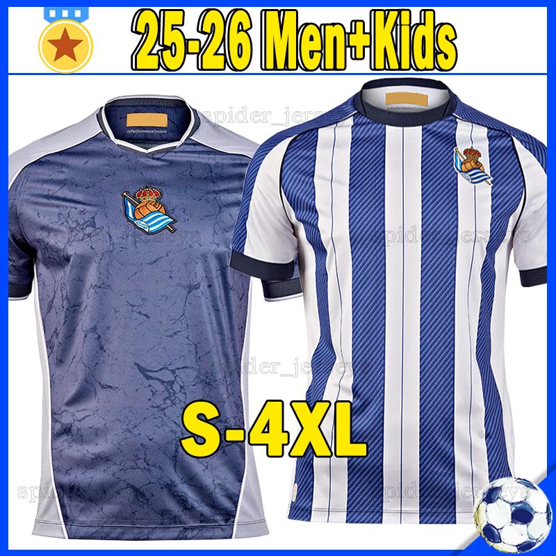 XXXL 4XL 25 26 ReAl SoCiEdAd TAKE OYARZABAL Soccer Jerseys Retro 1994 2000 03 Football Shirts BECKER SERGIO GOMEZ 2025 OSKARSSON OLASAGASTI ZUBIMENDI Men Kids Kits