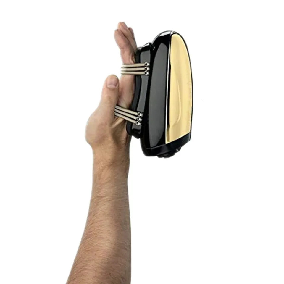 Mens Barberology Massager Professional Cordless Metal Handheld Heat Massager USB Charge Vibration Head Massage 2 Massage Nodes 250729