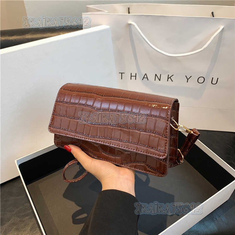 Trendy Fashion Solid Color Texture Celebrity Style Elegant Small Bag for Women 2023 Summer Single Shoulder Crossbody Bag Small Square Bag H250806