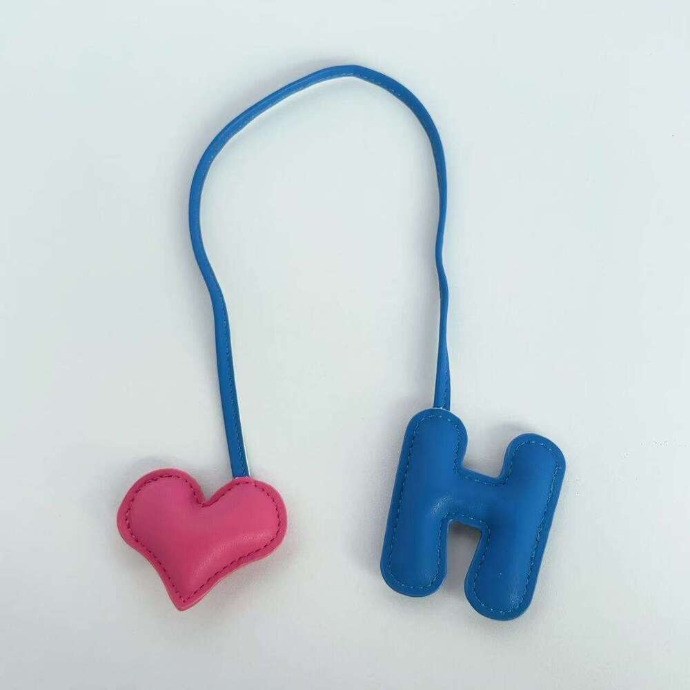 Creative Letter H Color-Block Basket Heart Bag Pendant Car Macaron Color Series