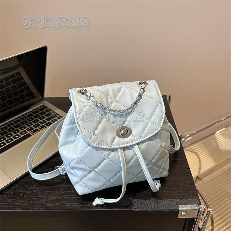 Quilted Backpack for Women Fashion 2024 Summer New Niche Design Chain Bag Small Womens Backpack H250806