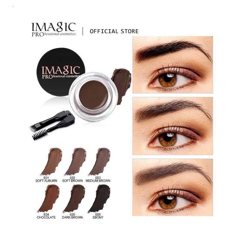 imagiC Professional Eyebrow Gel 6 Colors Eyebrow Enhancer Brow Enhancers Tint Makeup Eyebrow Brown With Brow Brush Tools W250807