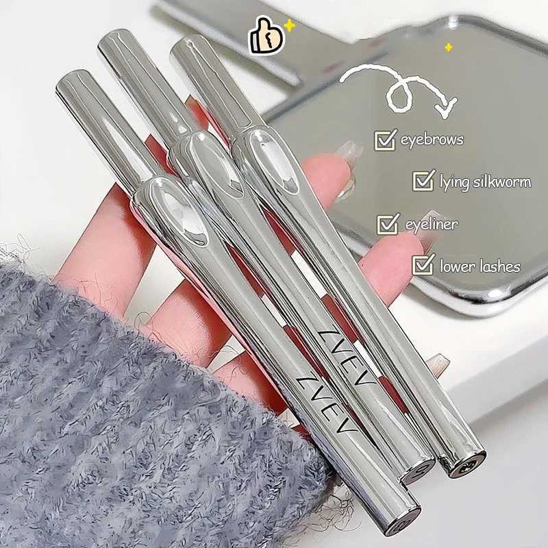 2 Fork Tip Liquid Eyebrow Pencil Eyeliner Lower Eyelash Pen Makeup Waterproof Lasting Quick Drying Ultra-fine Brows Pen Cosmetic W250807