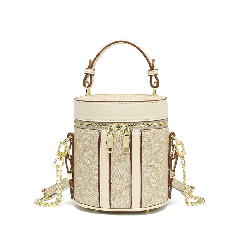 MKF designer free shipping Light luxury High quality casual barrel shaped bag versatile classic fashion handbag for woman dh911761540