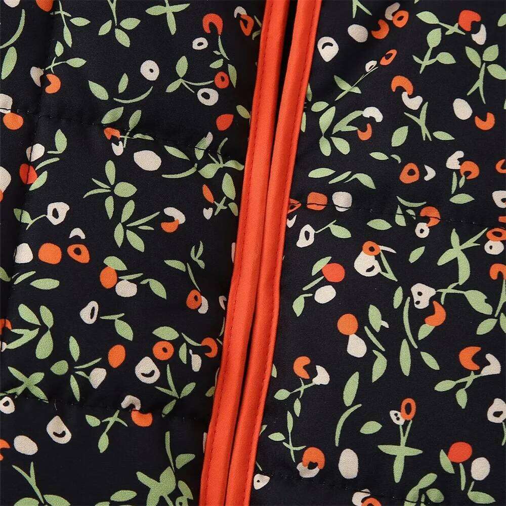 Designer Clothing 2025 Taop&Za Autumn New Women's Fashion Casual Versatile Long Sleeve Pocket Decoration Printed Cotton Jacket