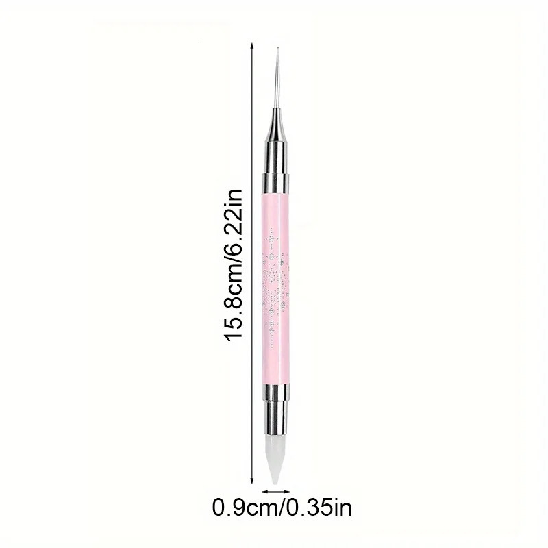 Nail Art Dotting Pen Double End Painting DIY Brush Rhinestone Handle Diamond Picker Manicure Dotting Tool Nail Accessories 250805