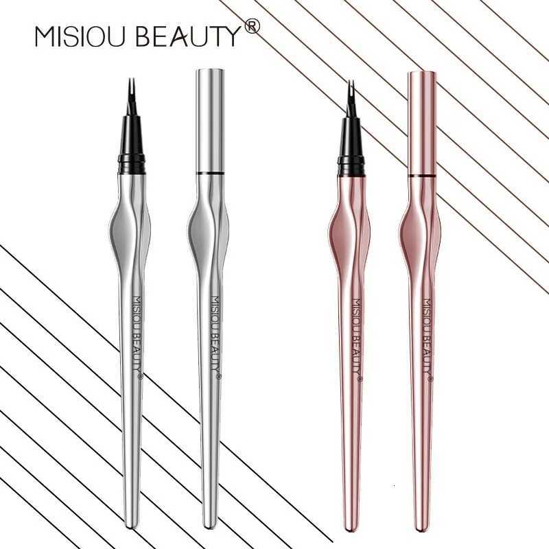 2 Point Wild Eyebrow Pencil Long-Lasting Easy Grip Waterproof Thin Liquid Silkworm Brow Pen Korean Makeup for Eyebrow Tattoo W250807