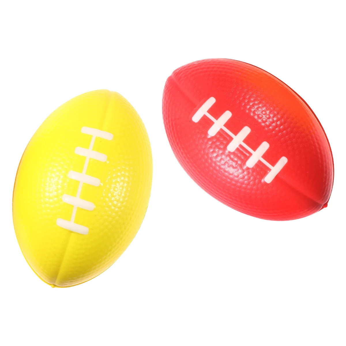 10 Pcs PU Sponge Elastic Squeezing Decompression Toy Rugby Shaped Slow Rising Stress Relief Office Home School Gift Team Sports 250729