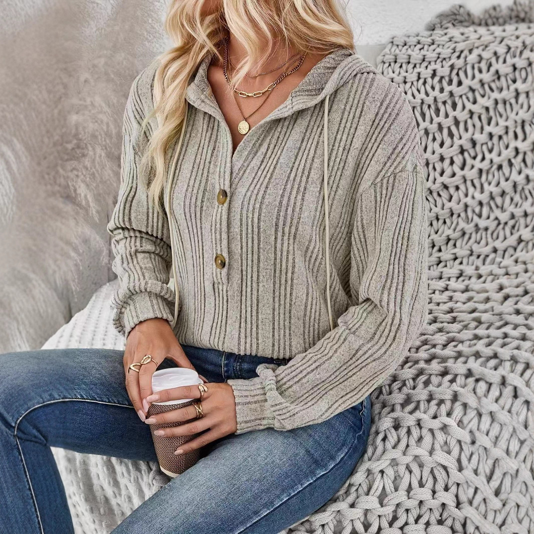 Free Shipping Designer Hoodie For Autumn/winter 2025 Amazon Trade Women's Loose Casual Solid Color Hooded Long Sleeved Sweatshirt