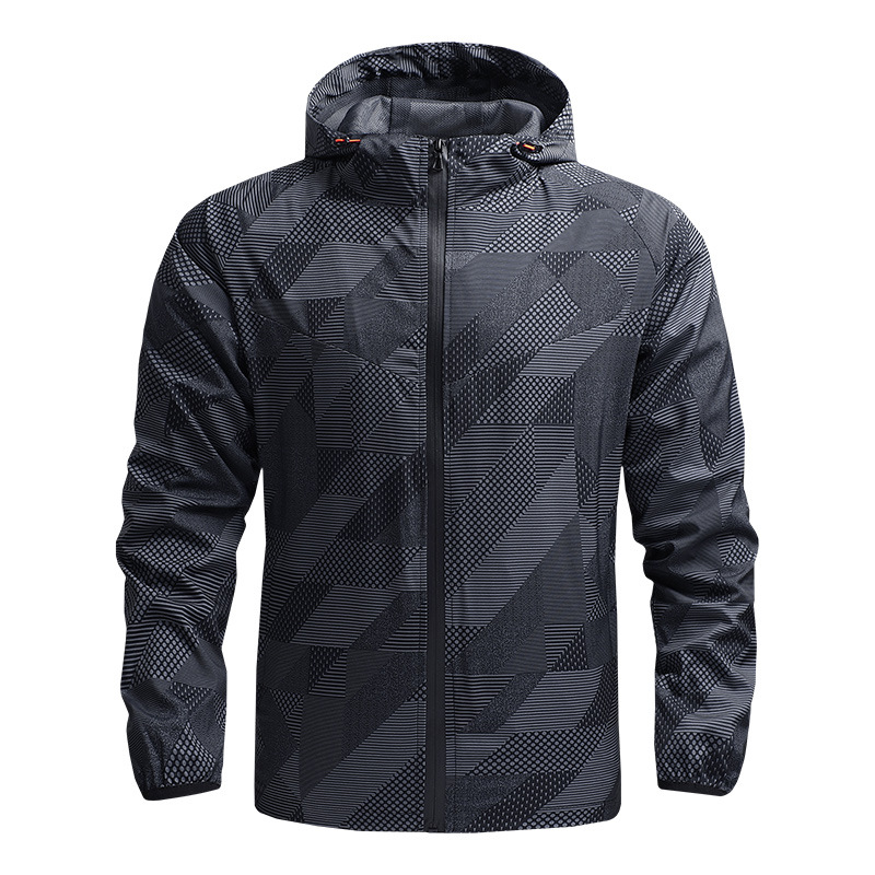 Men's outerwear spring and autumn mountaineering jacket thin casual quick-drying windbreaker outdoor sports jacket for men European code: S-5XL