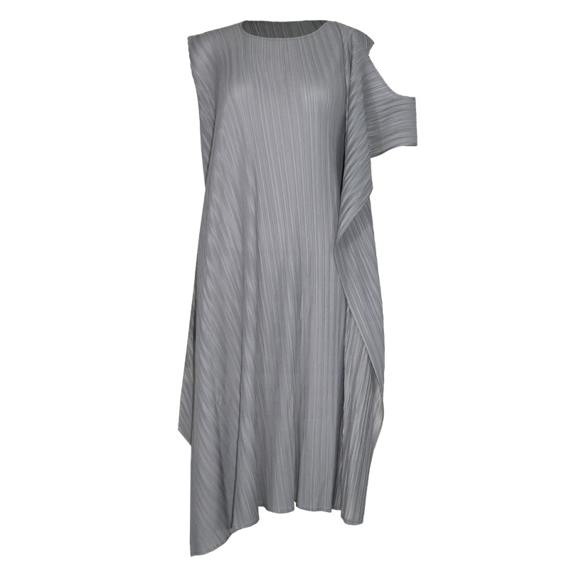 D17066 Summer 2025 new style skirt pleated dress female summer high-end temperament