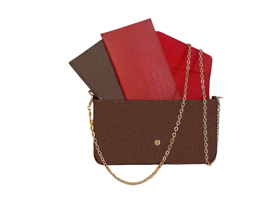 2026 new high-quality luxury designer classic women's wallet casual women's handbag credit card wallet embossed envelope wallet with box dustproof bag