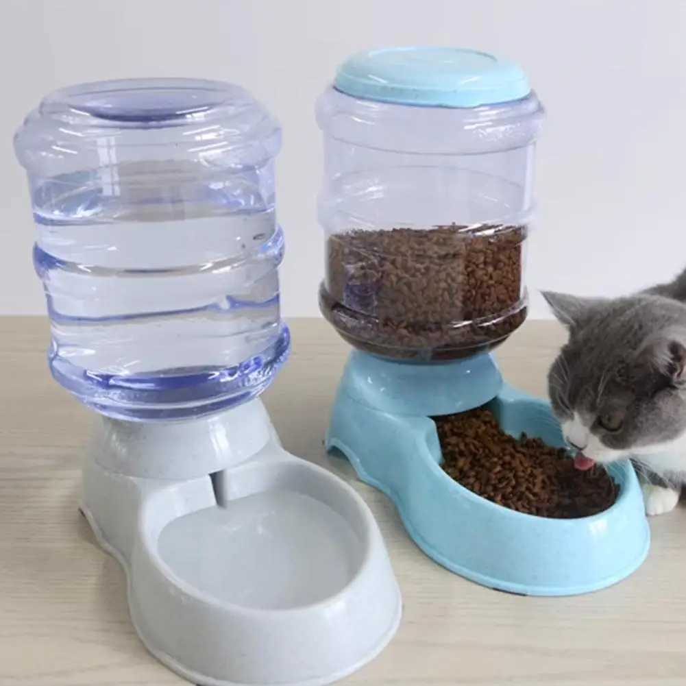 3.8L Water Fountain Drink Bowl Automatic Pet Feeder Large Cat Dog Food Dispenser Large Capacity Pet Drinking Bowl Cat Supplies Y250806