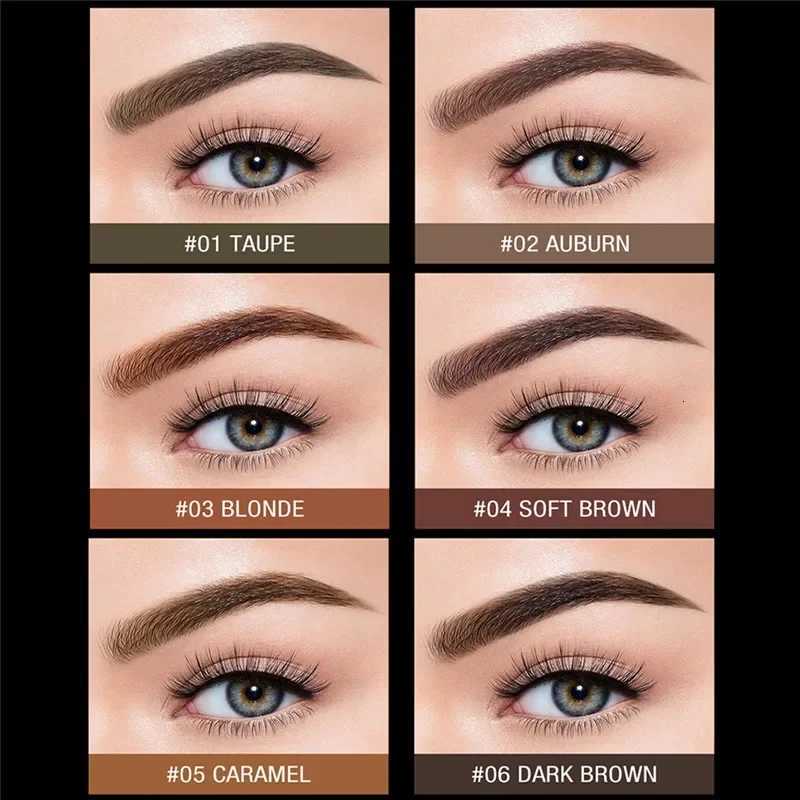 0.Tv.O 6 Colors Ultra Fine Triangle Eyebrow Pencil Presis Brow Definer Long Lasting Waterproof Blonde Brown Eye Brow Makeup W250807