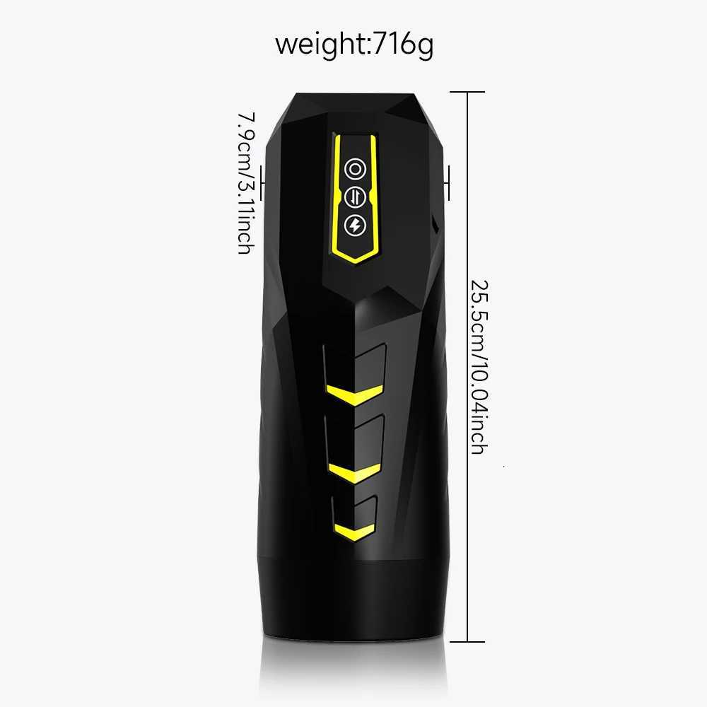 9 Modes Telescoping Hands-free Masturbation Cup Automatic Thrusting Male Masturbator Pocket Pussy Sex Toy For Men Adult Supplies W250807