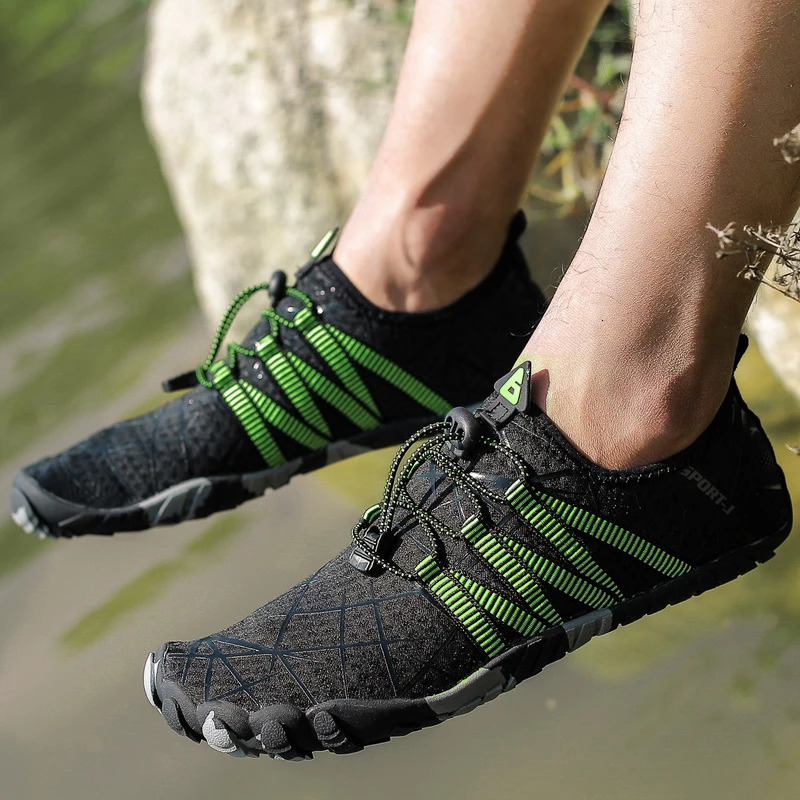-Sale Aqua Shoes Men Women Outdoor Water Shoes Breathable Quick-Dry Hiking Sneakers Five-Finger Wading Footwear 250730