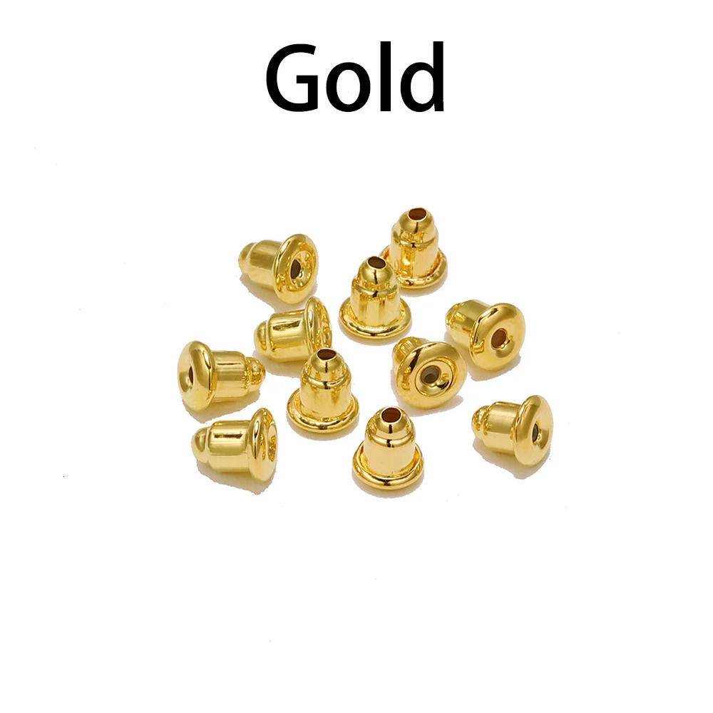 50200pcslot Earring Studs Backs Stopper Scrolls Ear Findings DIY Blocked caps Stoppers Accessories Supplies 250804
