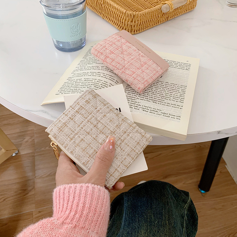 Womens Wallet Ins Style Korean Short Small Large Capacity Womens Student Solid Color Simple Wallet 250807