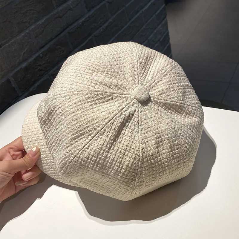 Beret Hat Women Luxury Designer Retro Berets Cs for Women Hats Bonnets Hats for Women Octagonal Newsboy Hat XJ250807