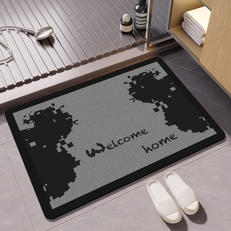 Luxury designer Bath Mats carpet bathroom kitchen floor mat print Retro yoyer floor mat bathroom water absorbing and non slip home decoration Bear
