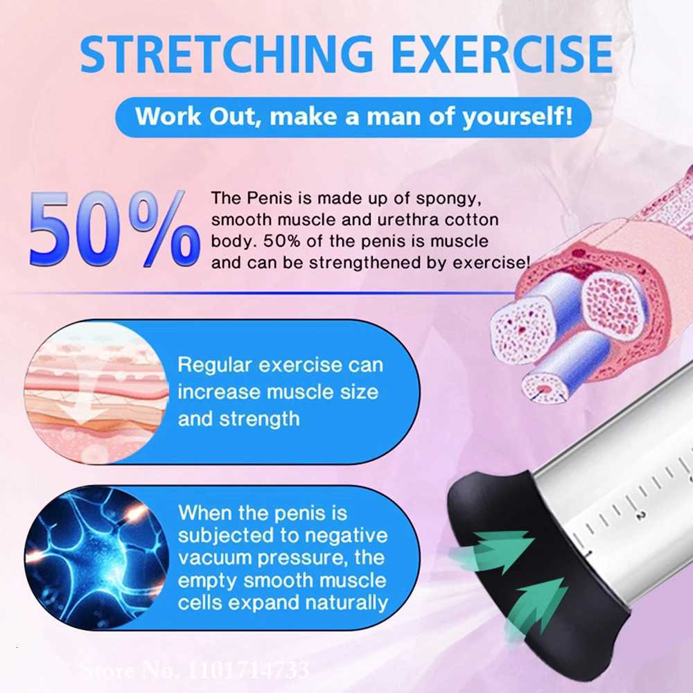 Acrylic Penis Pump Manual Penis Enlarger Sex Toy For Men Vacuum Pump Male Masturbation Penis Extender Trainer Adult Sex Product W250807