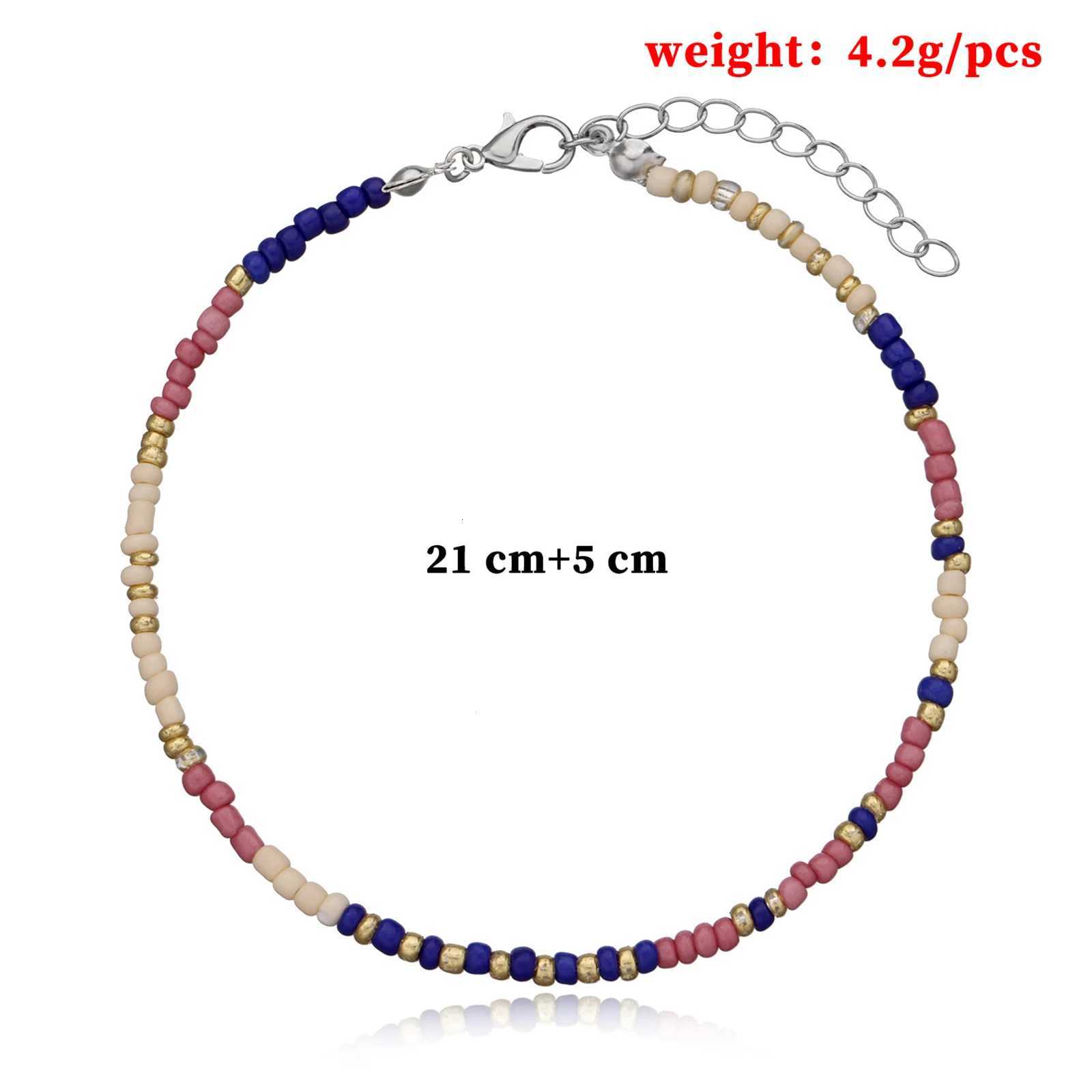 Bohemian Flower Daidy Colorful Beads Anklets For Women Party Adjustable On Leg Foot Summer Beach Jewelry Gifts Y250805