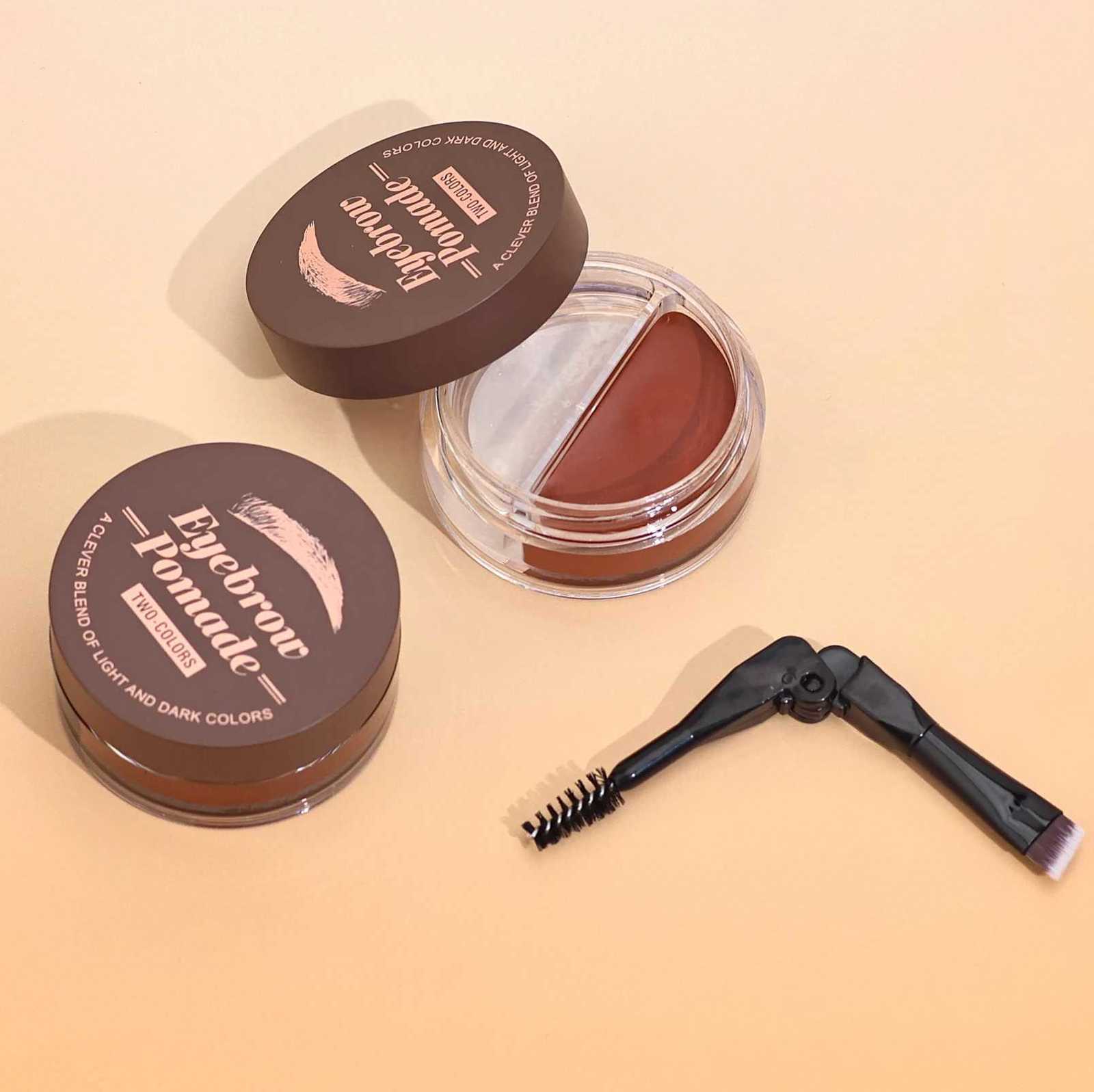 Eyelash Eyebrow Dye Tint Kit 2 in 1 Waterproof Fast Dye Brow Enhance Long Lasting Black Brown Eyebrow Cosmetics W250807