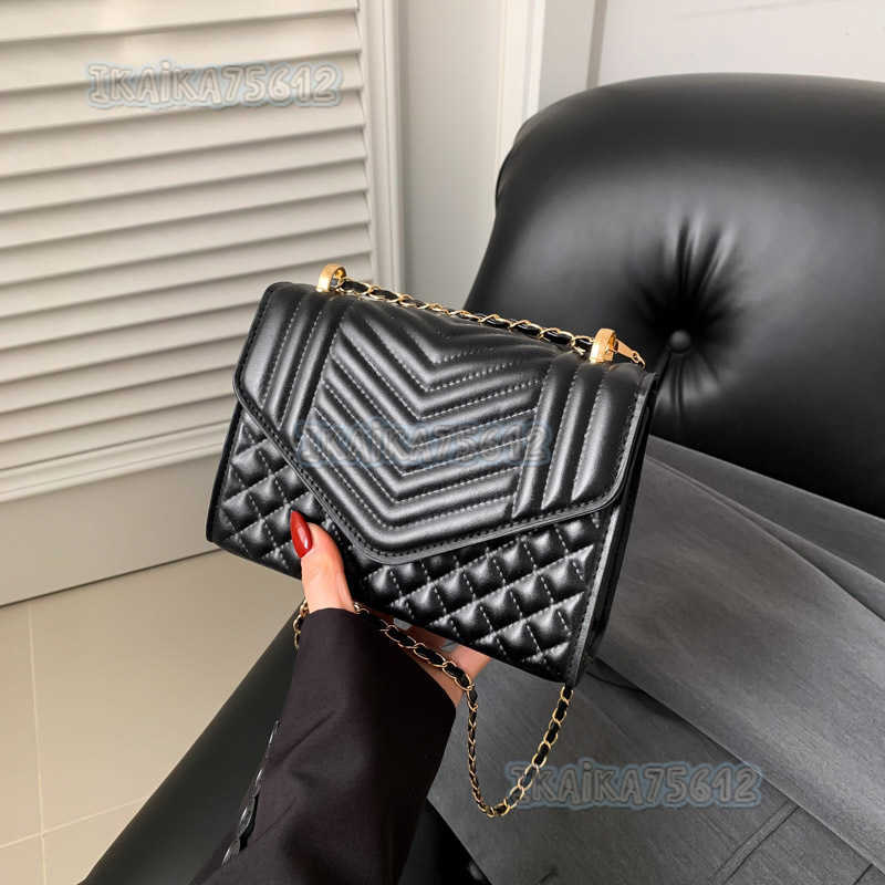 Trendy Fashion Quilted Embroidery Chain Small Bag for Women 2024 Spring New Versatile Small Square Bag for Women H250806