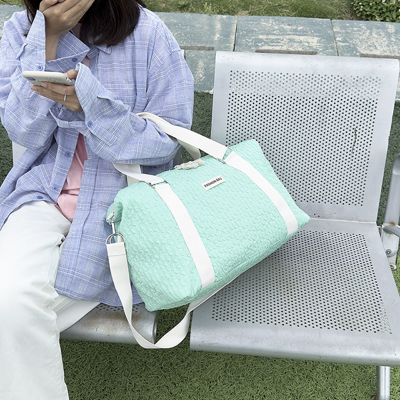 Short Trip Women Large Capacity Handbag Dry Wet Separation Multifunctional Yoga Small Fresh Lage Storage Bag