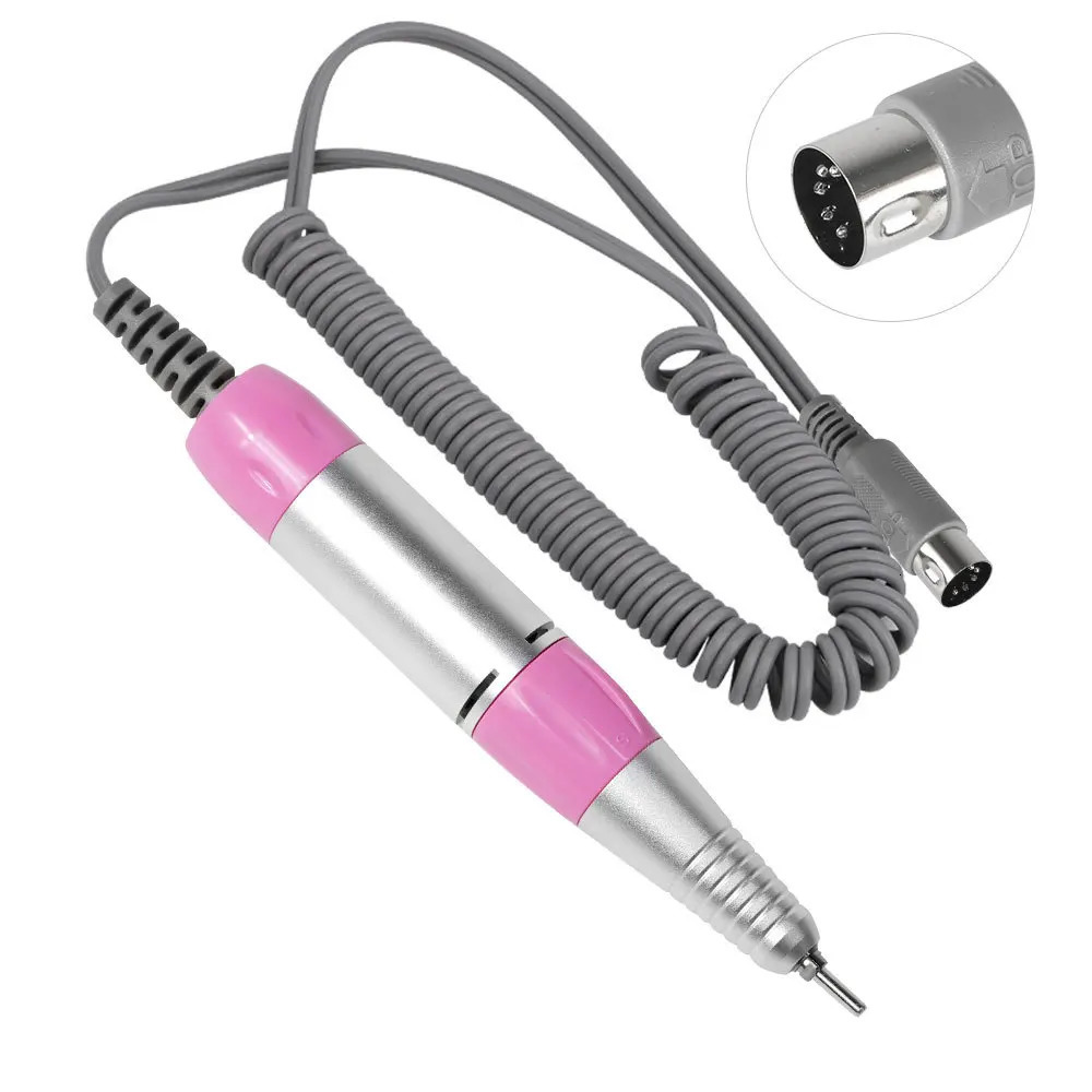 Electric Nail Drill Pen Handle File Polish Grind Machine Handpiece Manicure Pedicure Tool 5 PIN PLUG Nail Drill Accessories 250807