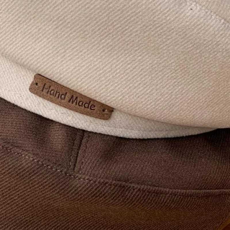 Retro Handmade Beret Spring Autumn Women Black Beige Woolen Beret Khaki Brown Painter Hat Female Winter Temperament Sense C XJ250807