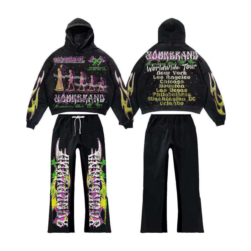 Hot Selling Street Fashion Skull Pullover Peripheral 3D Digital Print Casual Loose Hoodie