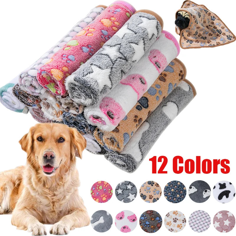 Coral Fleece Pet Sleeping Blanket Soft Fluffy Dog Blanket Warm Breathable Cat Cover Blanket Comfortable Dog Sleeping Sheet Mat 250804