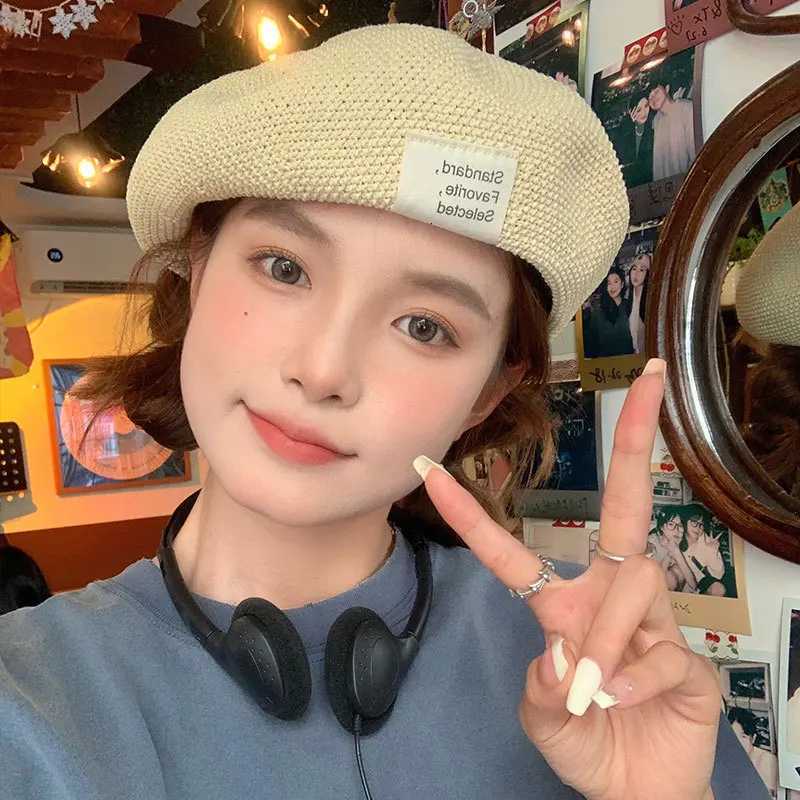 Summer Beret For Women New Style Small And Thin Versatile Big Head Circumference Painters Hat XJ250807