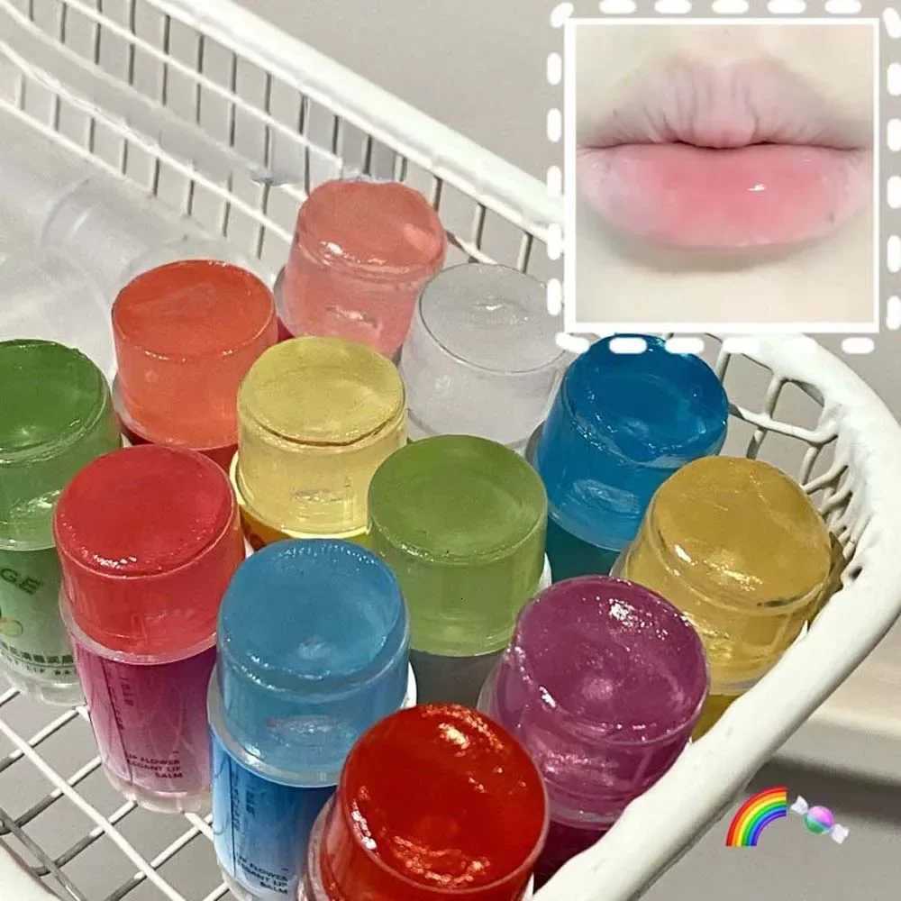 Transparent Coconut Fruit Lip Balm Lip Care Moisturizing Fade Fine Lines Jelly Lip Gloss Lipstick Anti-drying Hydration MakeupXJ250807