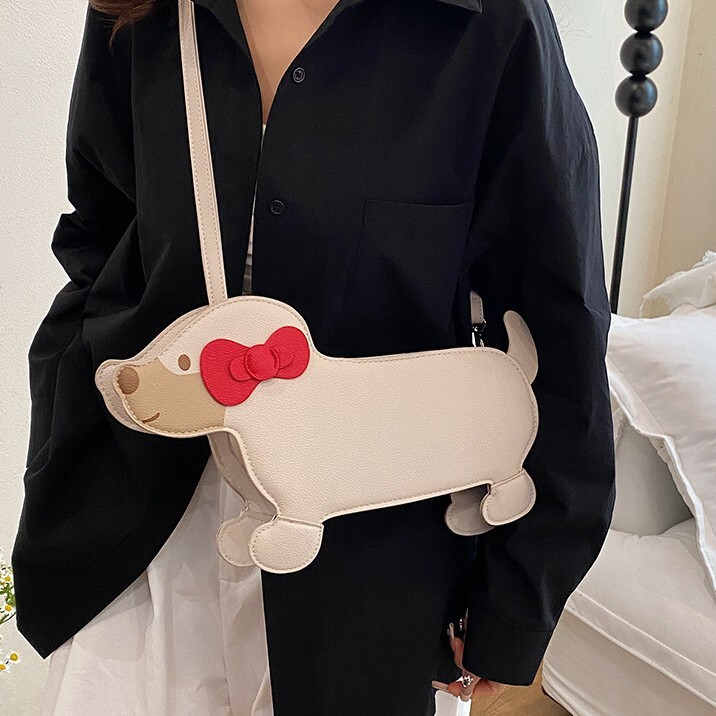 Free shipping designer 2025 New Large Capacity Irregular Bag Cartoon Quirky Girl Shoulder Bag Cute Puppy Shape Crossbody Bag