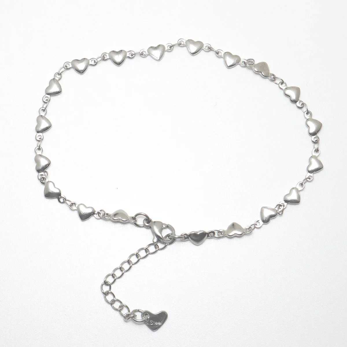 304 Stainless Steel Anklet For Women Heart Beach Foot Jewelry Leg-Chain Anklet s on the leg Fashion Accessories 1 Piece Y250805
