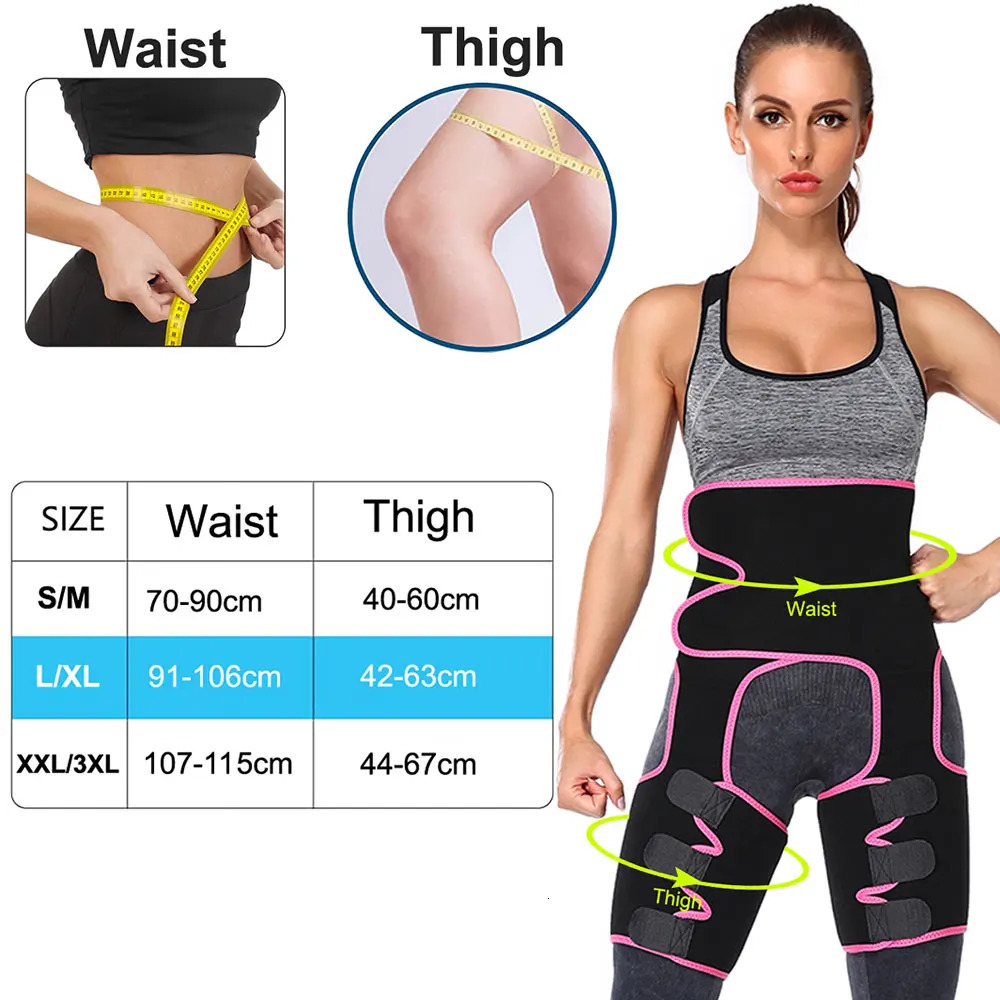 1 Piece Neoprene Slim Thigh Trimmer Leg Shapers Slimming Belt Waist Trainer Sweat Shapewear Fat Burning Compress Belt for Women 250805