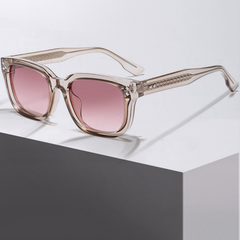 Vintage Steampunk Sunglasses Men Square Thick Glasses Clear Women Retro Goggles Gothic Y2K Futuristic Cool INS Niche High-end Sturdy Metal inlay CC13 