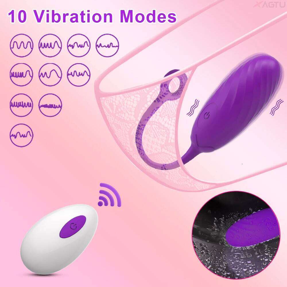 Wireless Vibrator Egg Remote Control G-Spot Clitoris Simulator Massage Vibrating Love Eggs Sex Toys Adult Goods