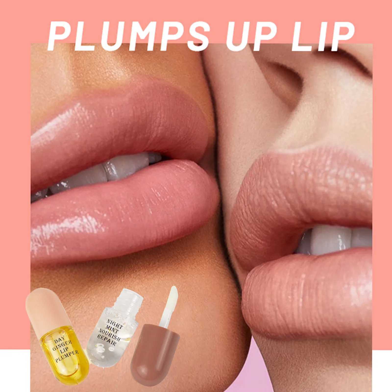 Natural Lip Plumper Lip Plumper Set For Daytime And Night Use Natural Lip Plumper With Ginger Mint Extracts And Vitamin E ForXJ250807