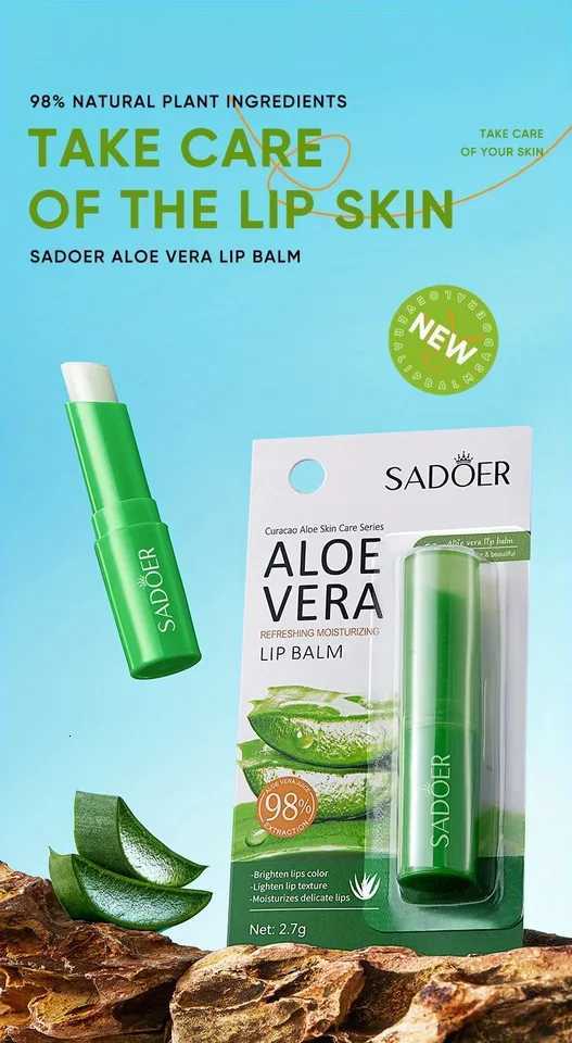 Lip Aloe Balm Nourishing Refreshing Hydrating and Moisturizing Preventing Cracking and Repairing Lips Gentle Non IrritatingXJ250807
