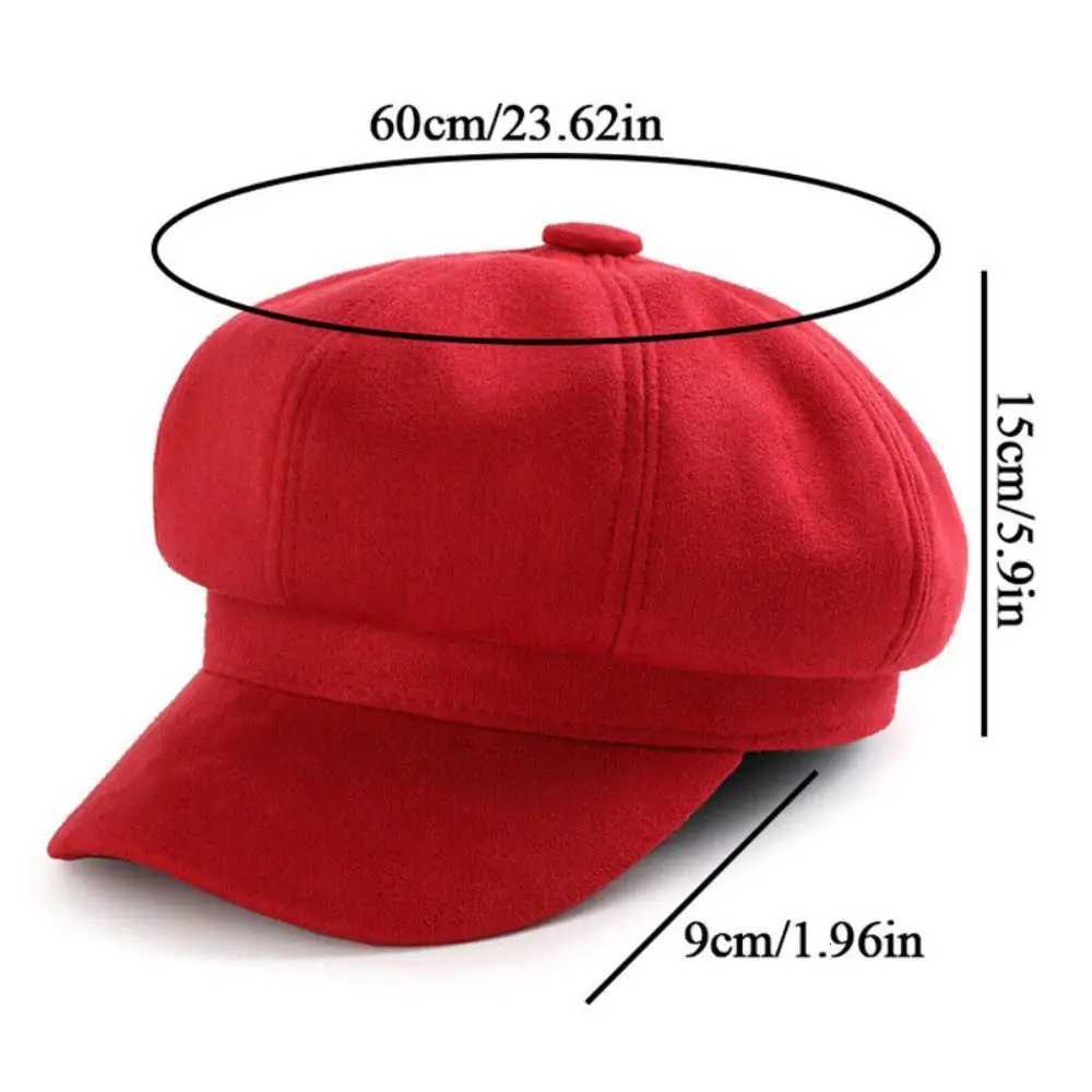 Casual Suede Fabric Hats Caps Solid Color Adjustable Baker C Newsboy Hat Berets Beret Hat XJ250807