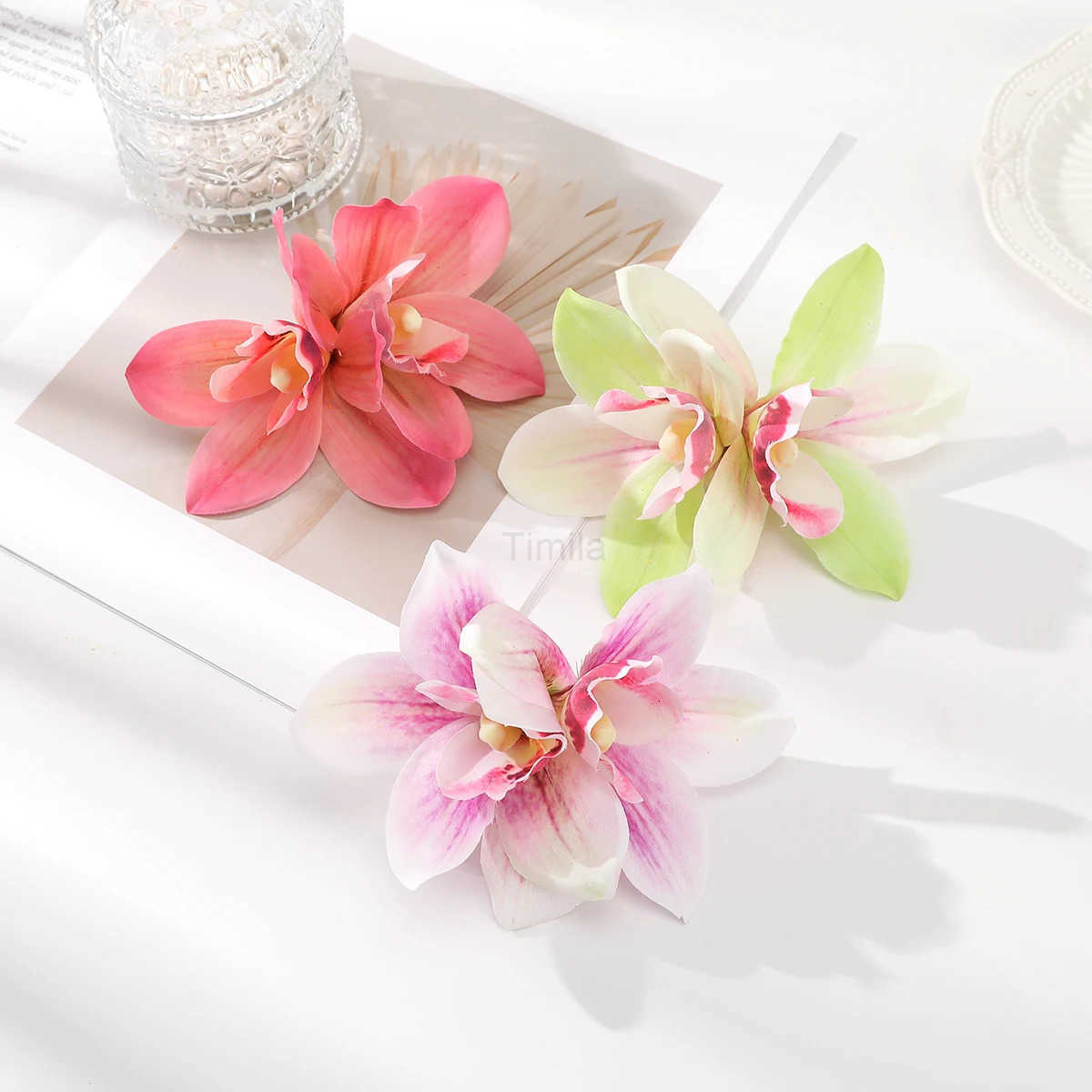 Gladiolus Hairpin Flowers Small Hair Clips Bohemia Bridal Flowers Hair Clips Hairpins Barrette For Wedding Hair Accessories U250807