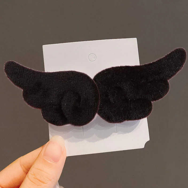 New Arrival Wing PLUSH Hairpin Super Cute Angel Accessories Girl Hair Clip Barrettes Hairgrip Headdress Headwear Hairclip Ornaments U250807