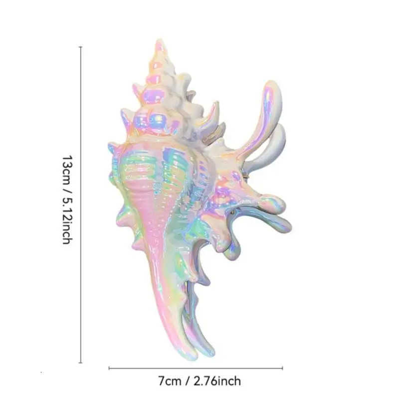 Creative Conch Hairpin Colorful Gift Hair Claw Elegant Clip for Summer Beach New Hair Accessory for Summer Beach U250807